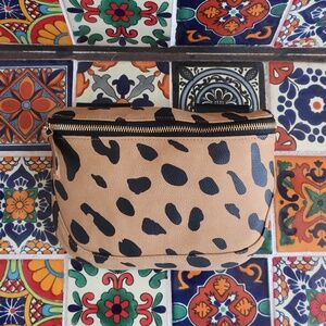 Clare V. Fanny Pack in Nubuck w/Jaguar Spots